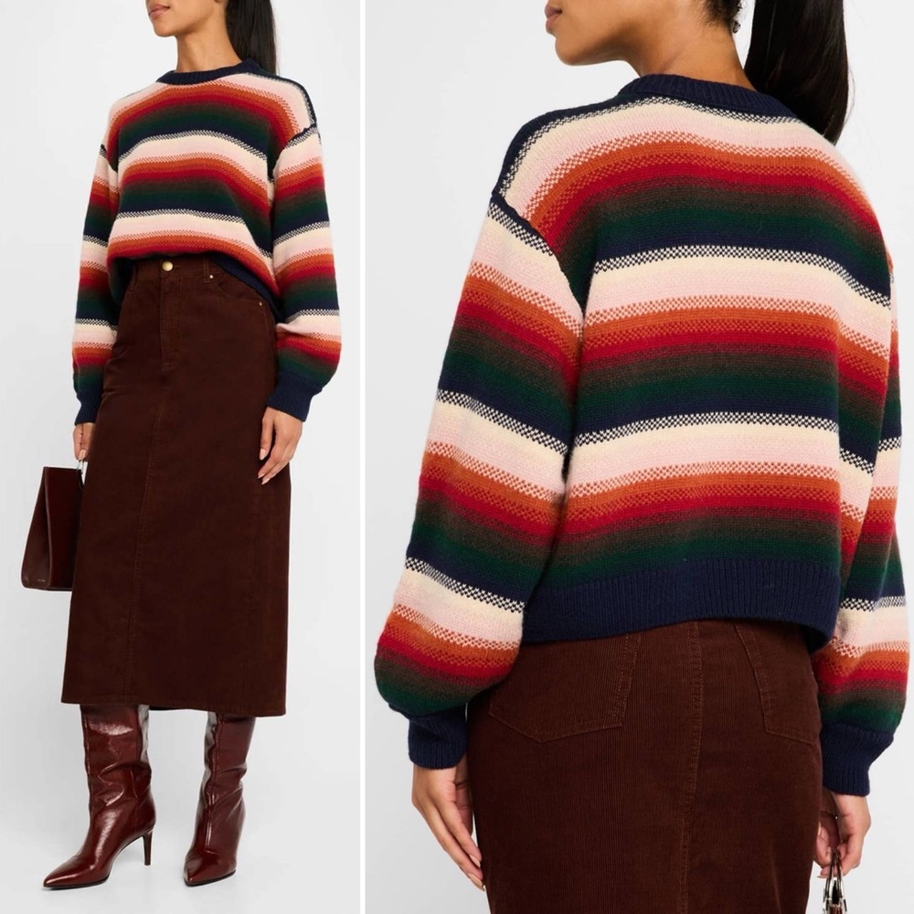 The Great The Bubble Pullover in Reflection Stripe Size 1 Small
